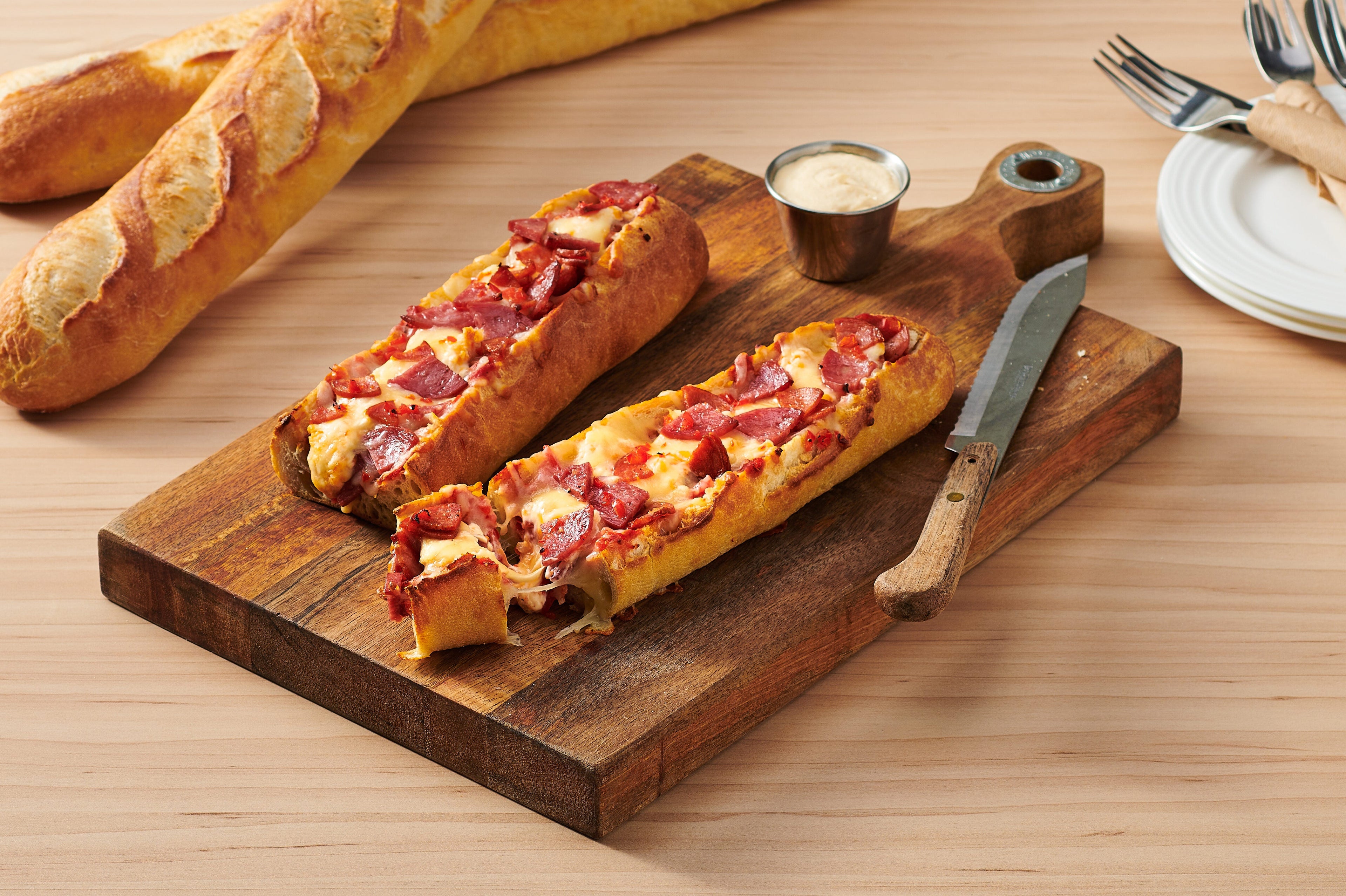 Pizza Stuffed Baguette