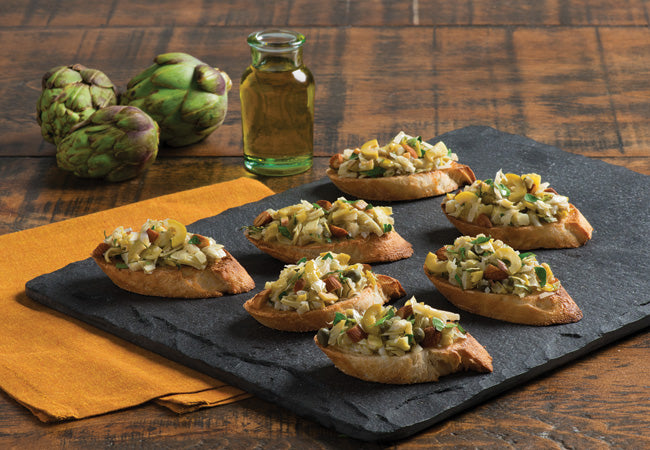 Artichoke Tapenade Bruschetta
