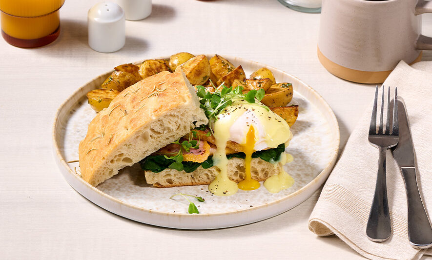 Benedict Breakfast Sandwich