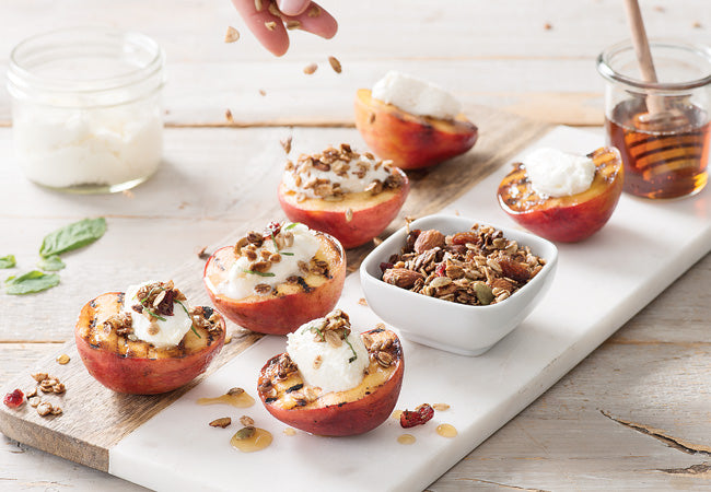 Grilled Peaches with Ricotta