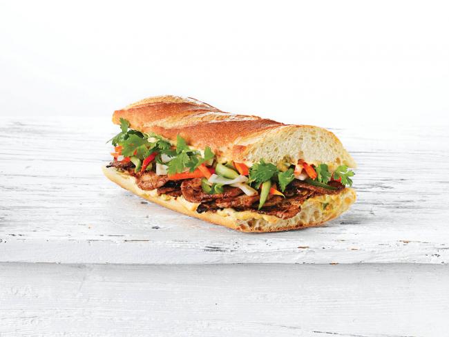 Lemongrass Ginger Pork Banh Mi