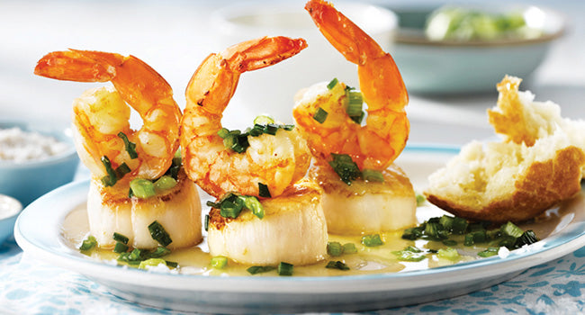Sautéed Shrimps and Scallops