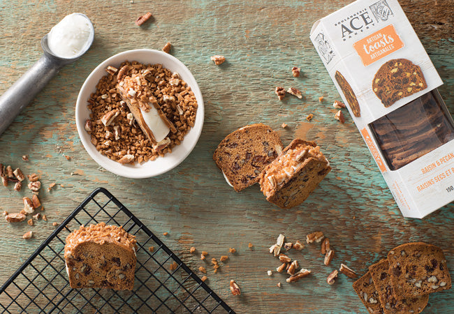 Raisin Pecan Ice Cream Sandwiches