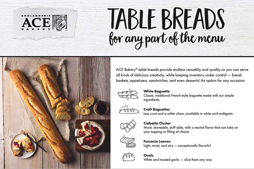 Table bread portfolio